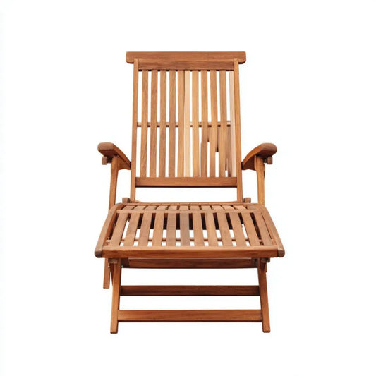 Regulowany składany fotel ogrodowy brązowy z litego drewna akacjowego 58 x 92 x 105 cm